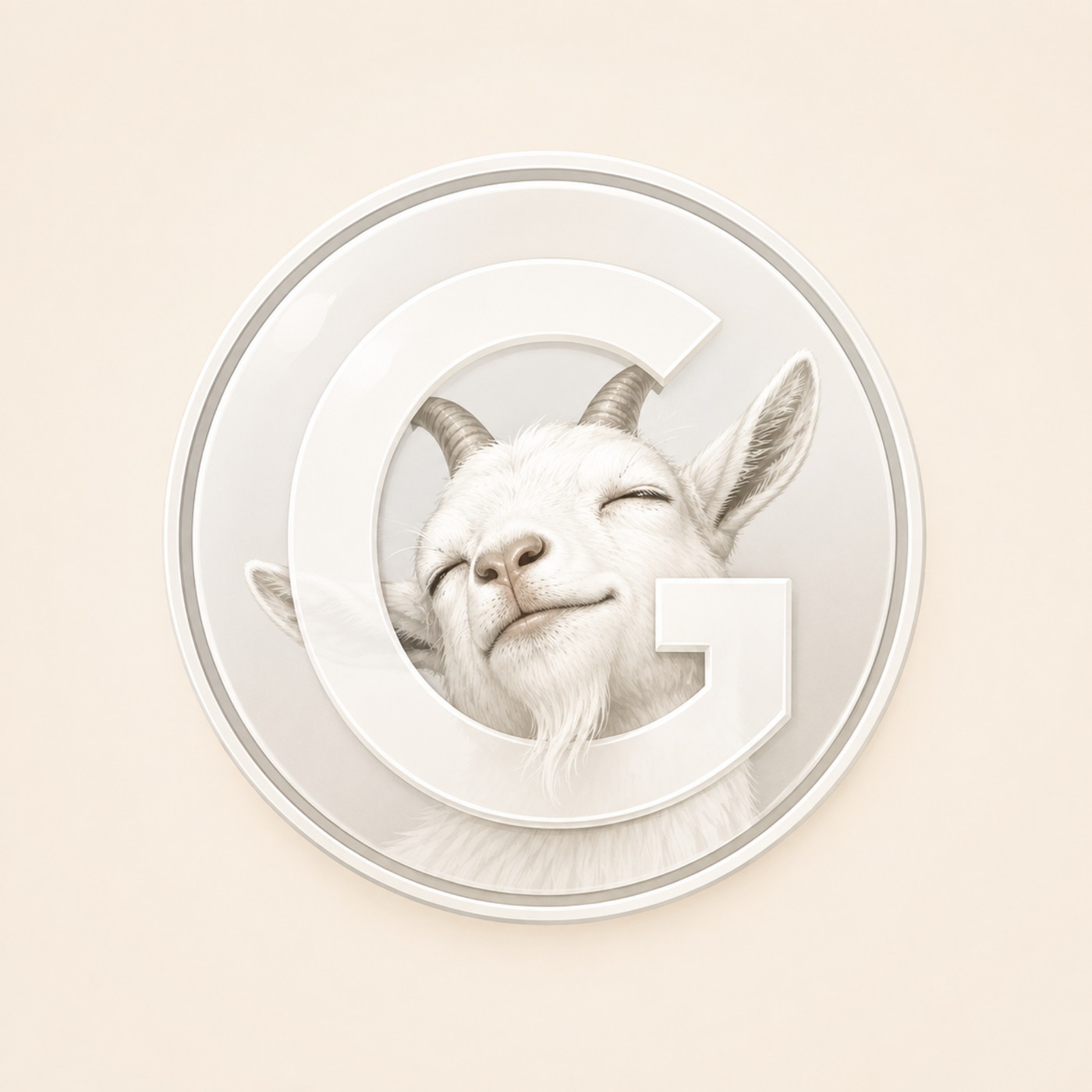 GOTE — a white goat inside the letter G
